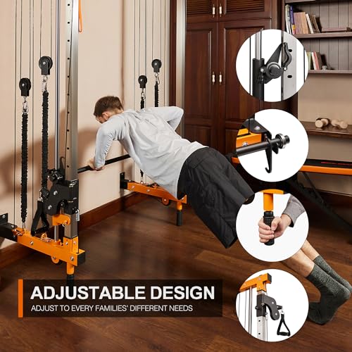 Wall Mount Smith Machine Power Cage with Cable Crossover I806