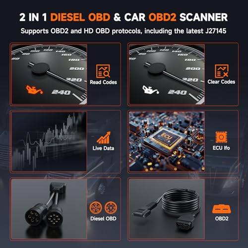ANCEL HD3300 HD Full System Heavy Duty Truck Scanner with DPF Regeneration K582444