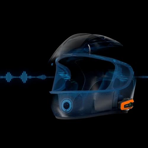 Cardo PACKTALK Edge Motorcycle Bluetooth Headset Intercom - Single Pack, Black T745612