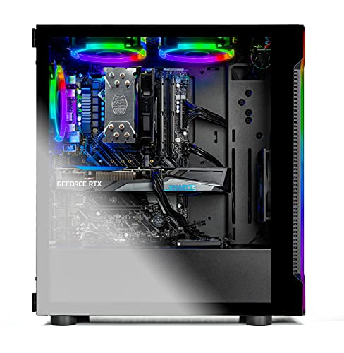 Skytech Shadow 3.0 Gaming PC Desktop, Intel Core i7, RTX 3060, 16GB RAM, 1TB SSD, Black V591840