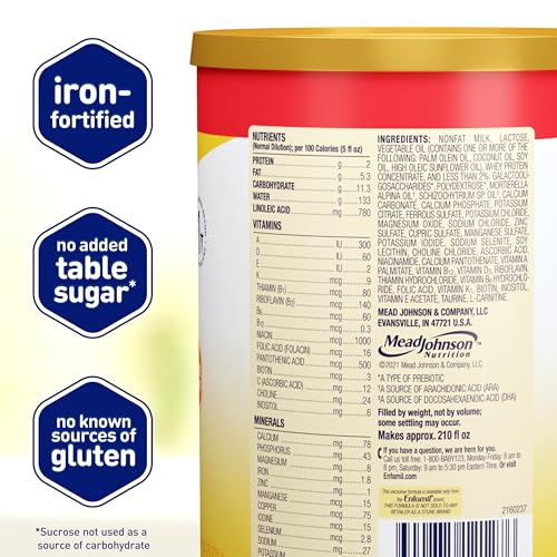 Enfamil Infant Formula Milk-Based Powder with Iron, 21.1 oz (Pack of 4) K727647