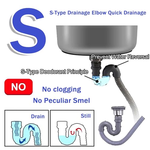 Outdoor Utility Sink, Free Standing Stainless Steel Laundry Tub with Storage Shelves K772