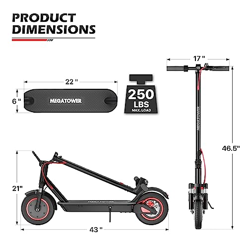 MoNiBloom E-Scooter Electric Folding Scooter with LED Display and Bluetooth APP E53743