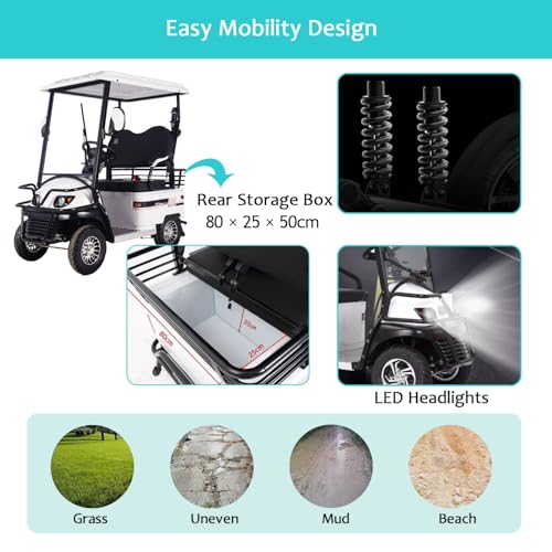 4 Wheel Mobility Scooter for Adults, 30 Miles Range, 15 mph, 2 Passenger, Red E914