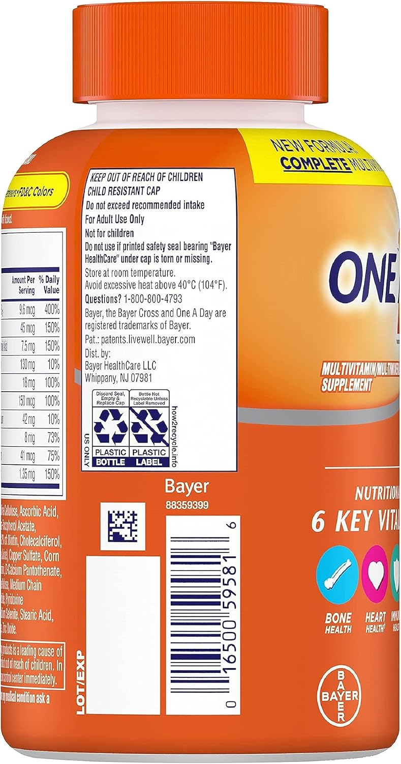 ONE A DAY Womens Complete Daily Multivitamin, 200 Count Q27220