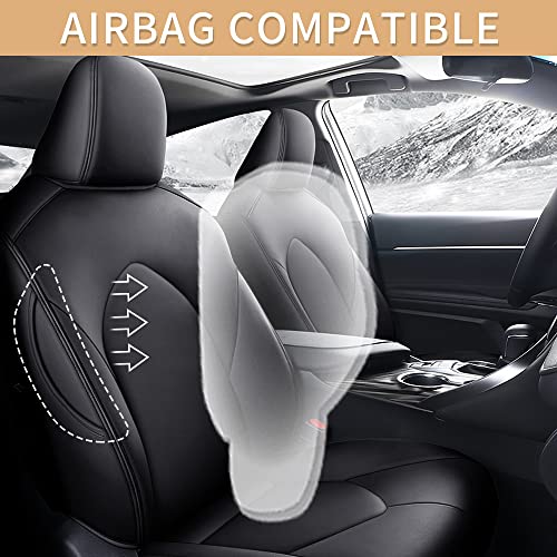Car Seat Cover for Toyota Camry 2018-2024 Full Set Black L45153