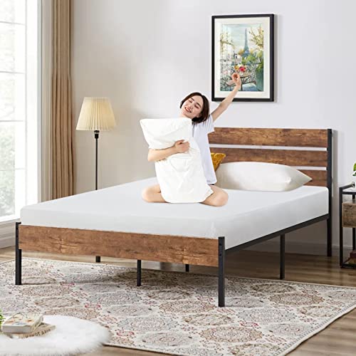 Queen Mattresses, 8 Inch Gel Memory Foam Mattress for Pressure Relief, Medium Firm Queen Mattress in a Box, CertiPUR-US Certified, Fiberglass Free, with Washable Cover
