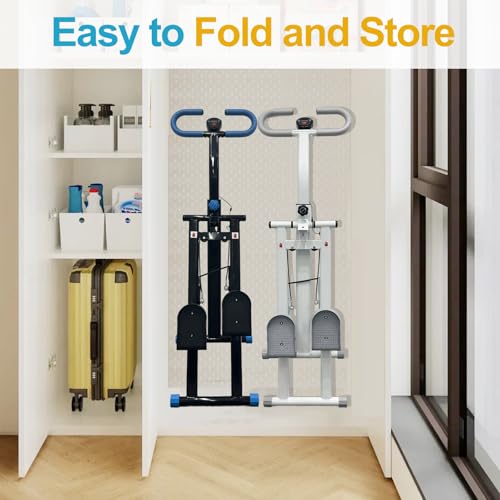 Foldable Stair Stepper Climber with Adjustable Handles for Home D497