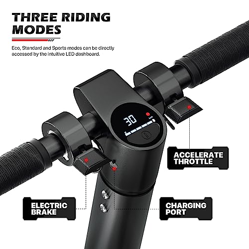 MoNiBloom E-Scooter Electric Folding Scooter with LED Display and Bluetooth APP E53743