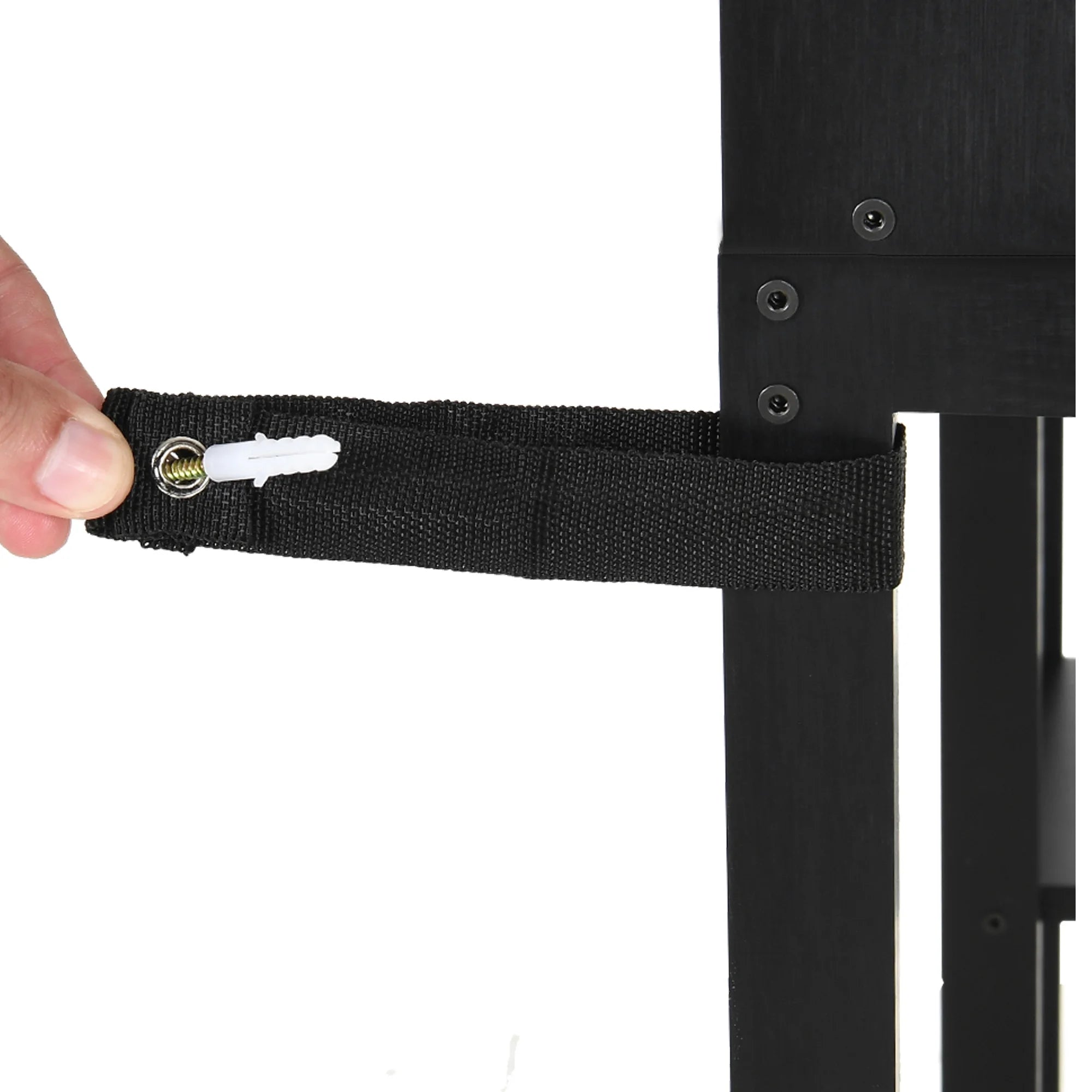 DWVO Over The Toilet Storage Cabinet with Adjustable Shelf, Black Z336
