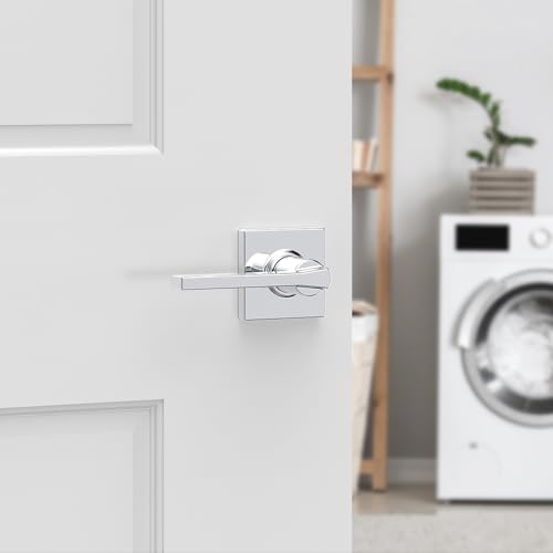 Kwikset Casey Interior Privacy Door Handle with Lock 10 Pack, Matte Black G103018