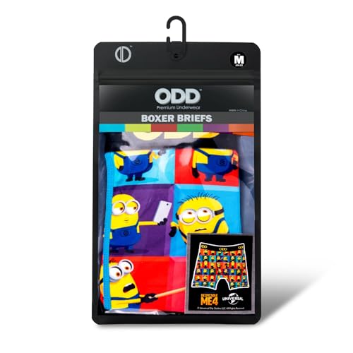 Odd Sox Minions Despicable Me 4 Men's Boxer Brief Underwear Y437061