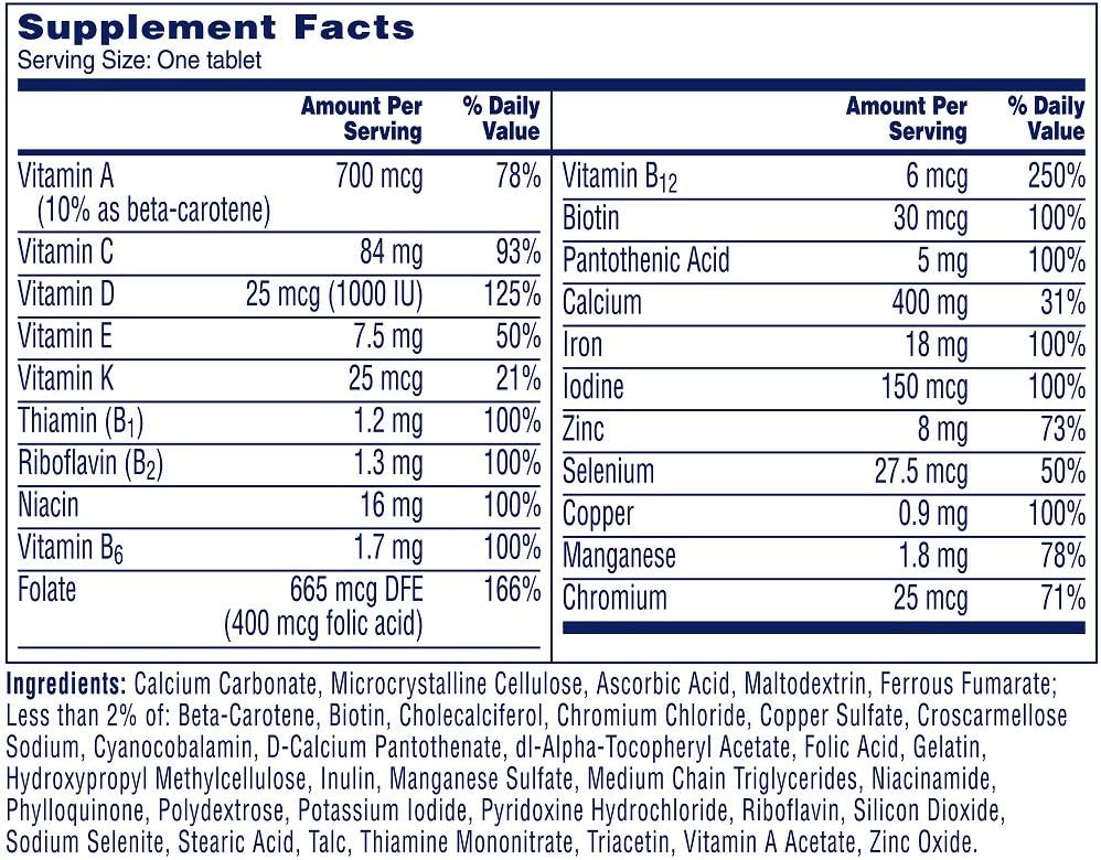One A Day Women’s Multivitamin, 250 Count H295462