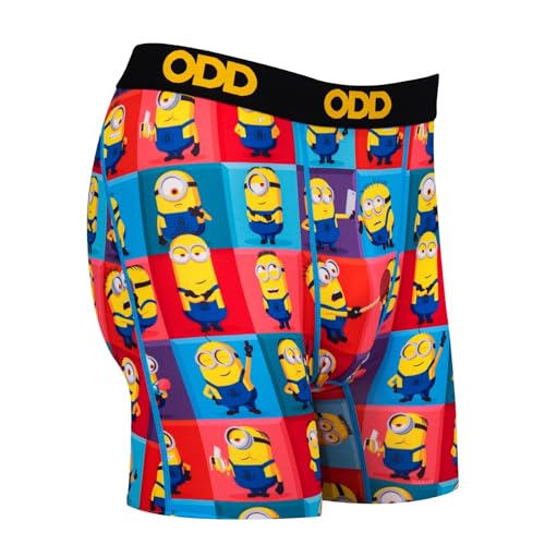 Odd Sox Minions Despicable Me 4 Men's Boxer Brief Underwear Y437061