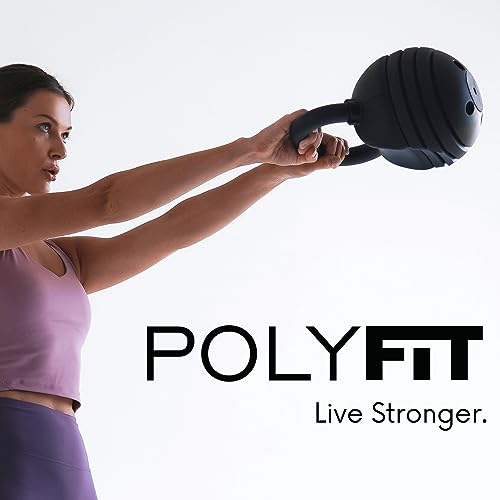 Polyfit Adjustable Kettlebell Set 30/40/50 lbs for Home Gym Q740604