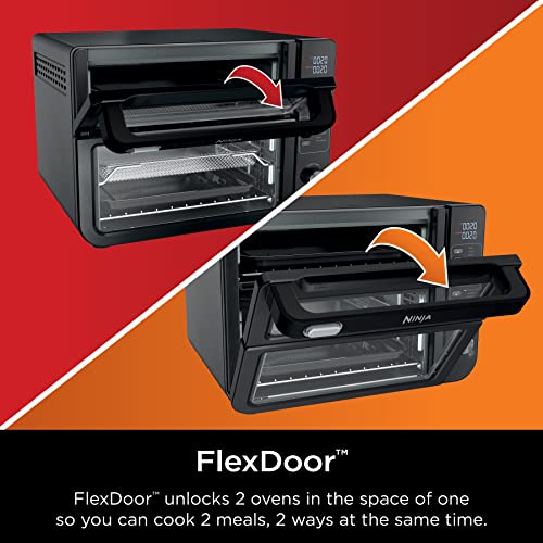 Ninja DCT451 12-in-1 Smart Double Oven with FlexDoor, Stainless Steel P340