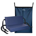 NYOrtho Wheelchair Foot-Rest Extender Elevating Pad - Leg Cushion Protector + Carrying Bag | Secures Easily with Quick-Release Strap Seat Widths 16" - 20" + Carrying Bag, 1" Foot Platform