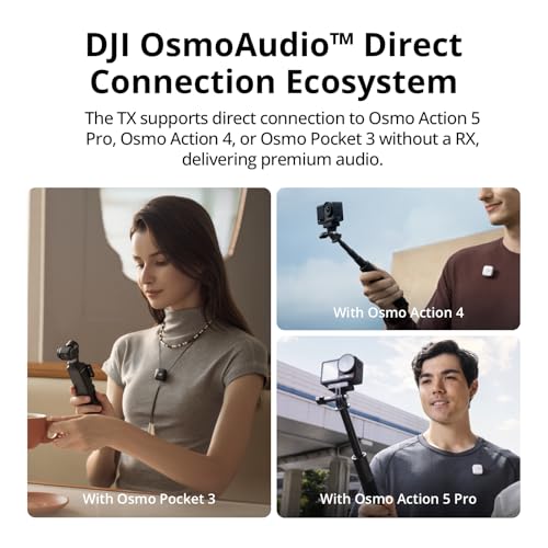 DJI Mic Mini Wireless Microphone for iPhone, Camera & Android V612