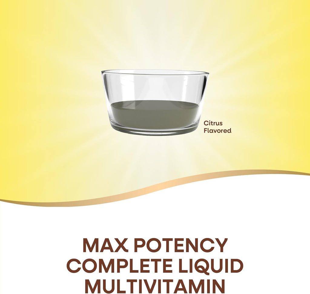 Nature's Way Alive! Max Potency Liquid Multivitamin for Women and Men, Citrus, 30.4 Fl Oz C21513