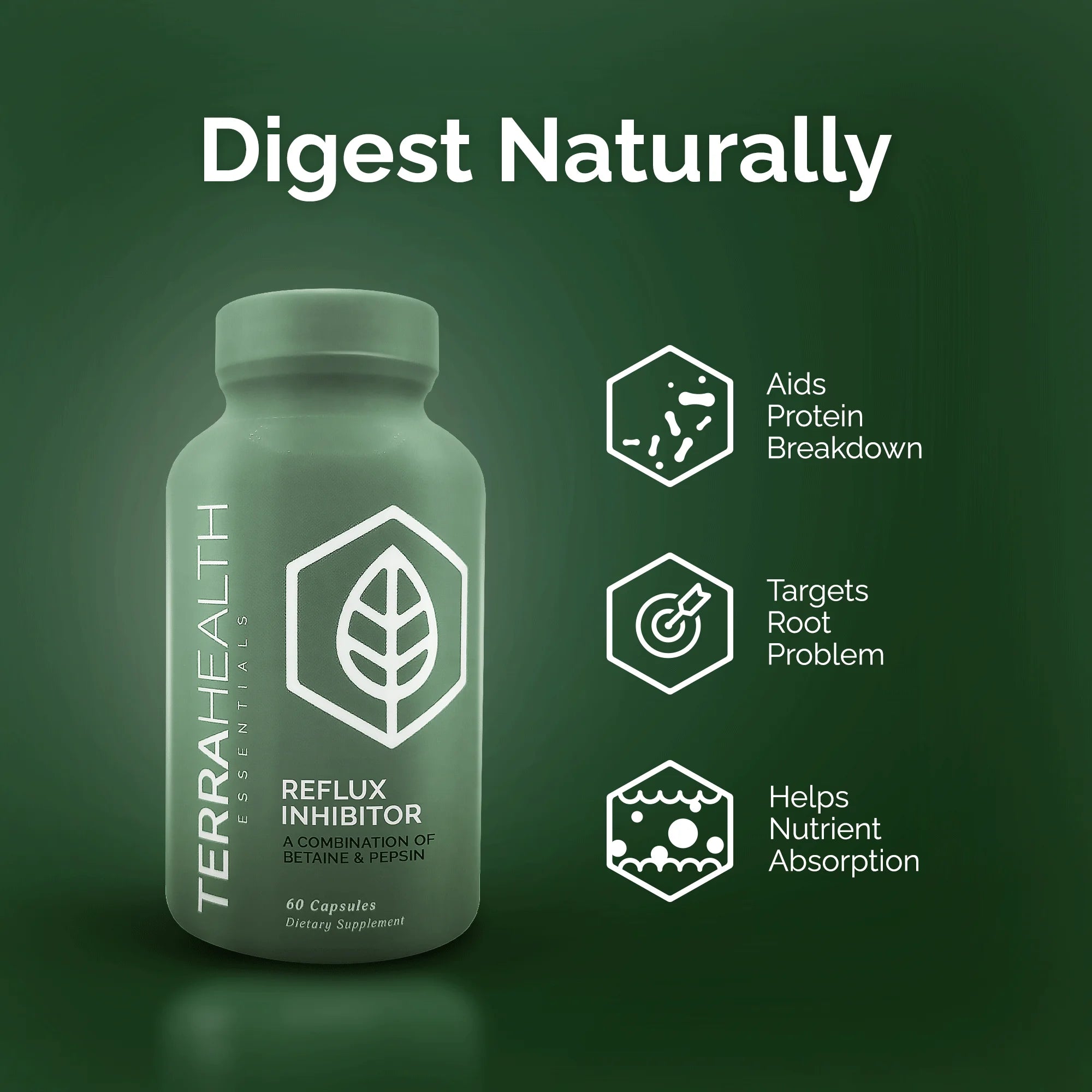 Terra Health Essentials® Reflux Inhibitor, 90 Capsules H6756