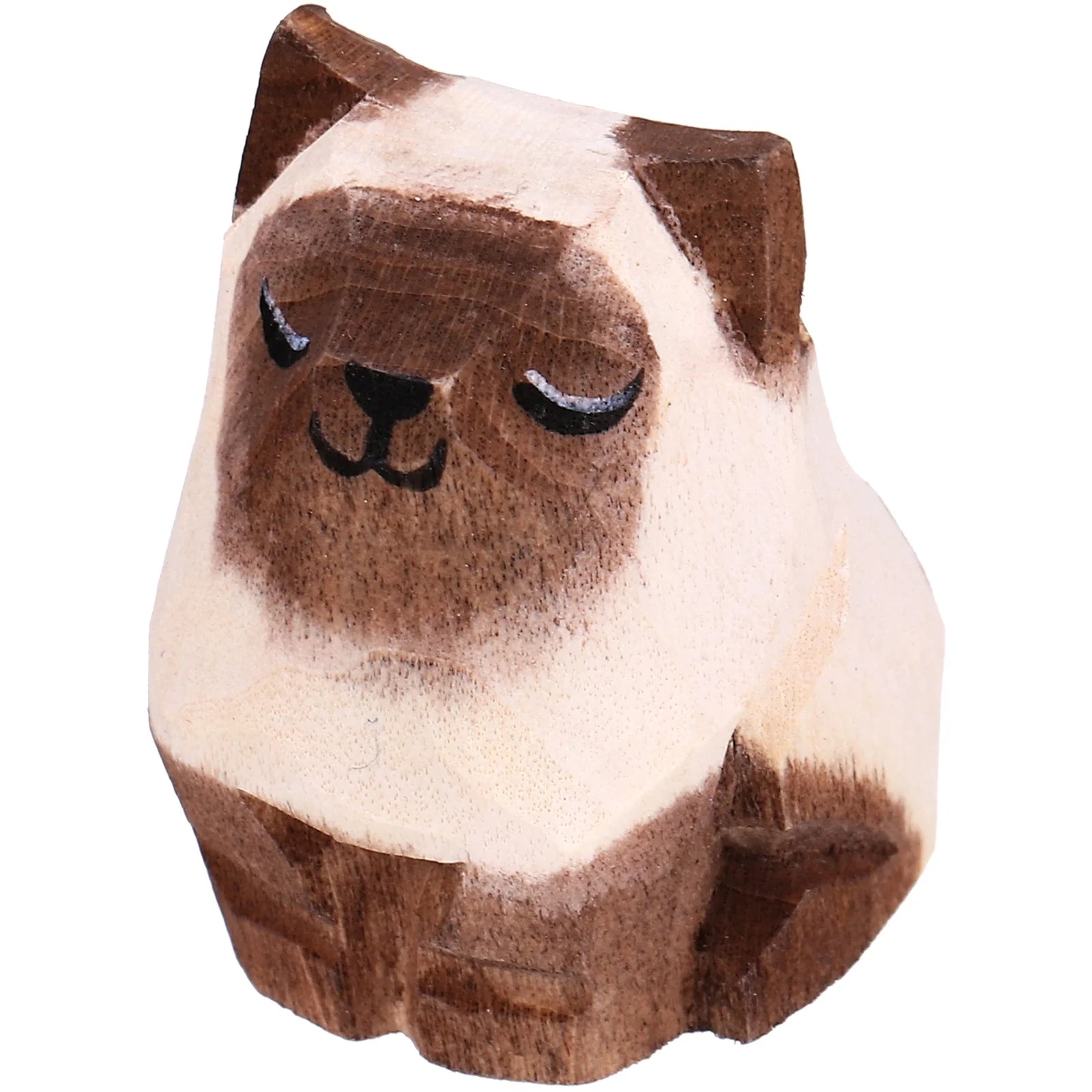 Wooden Cat Ornament for Desktop P927064