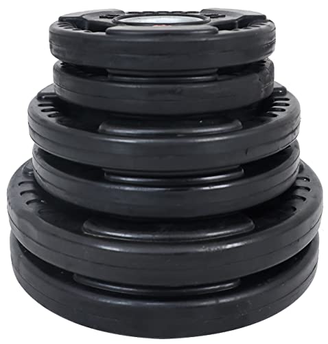 Olympic Cast Iron Weight Plates for Strength Training, Multiple Sizes S1890