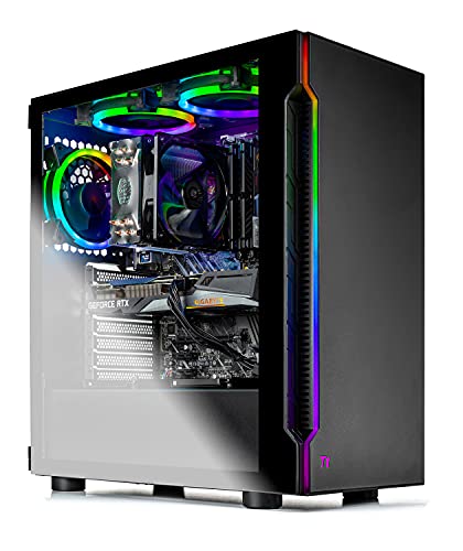 Skytech Shadow 3.0 Gaming PC Desktop - Intel Core-i7 9700KF 3.6GHz, RTX 3060 12GB, 16GB DDR4 2666, 1TB SSD, AC WiFi, Win 10 Home, Black