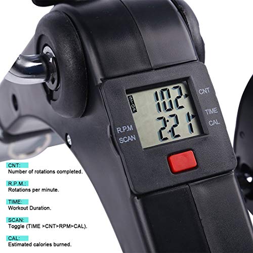 Pedal Exerciser Portable Desk Cycle for Arm and Leg Exercise G6845