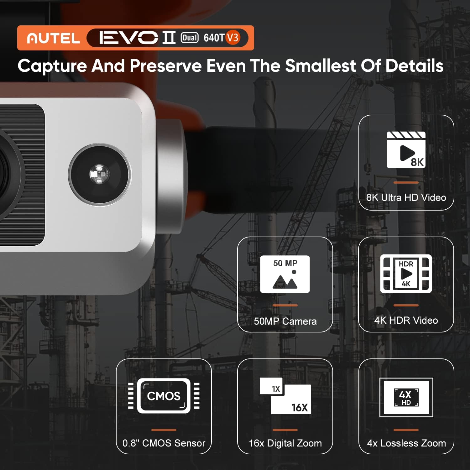 Autel Robotics EVO II Dual 640T V3 Thermal Imaging Drone O562