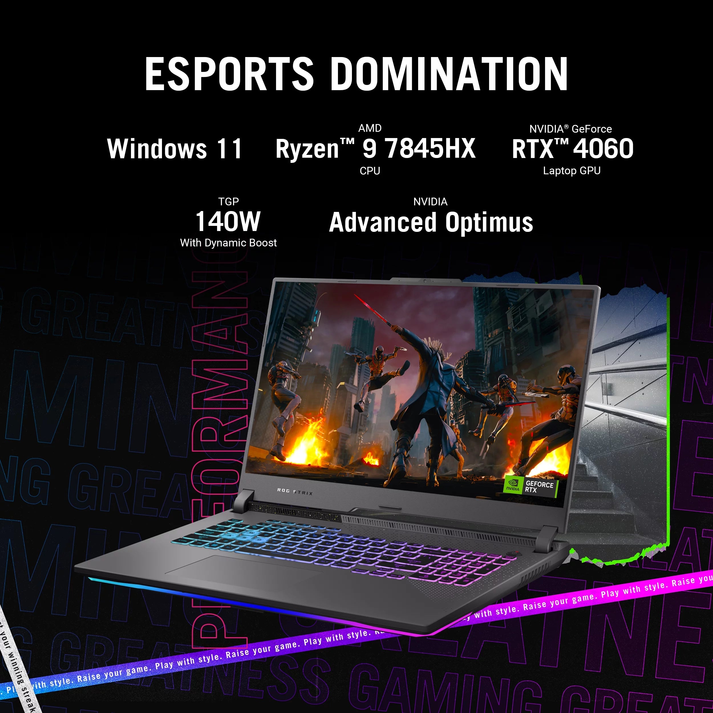 ASUS ROG Strix G17 (2023) 17.3” QHD 240Hz Gaming Laptop, Ryzen 9, RTX 4060, 16GB RAM, 1TB SSD D25416