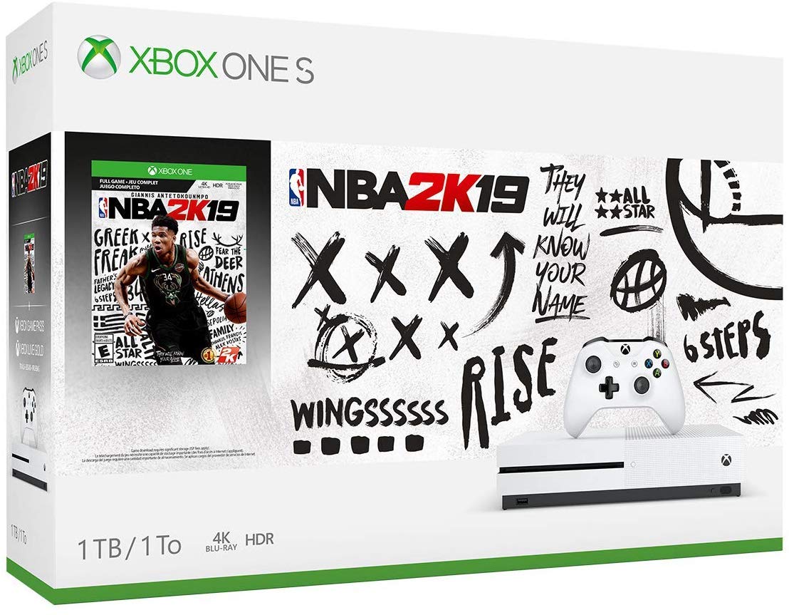 Xbox One S 1TB NBA 2K19 Red Dead Bonus Bundle U9199