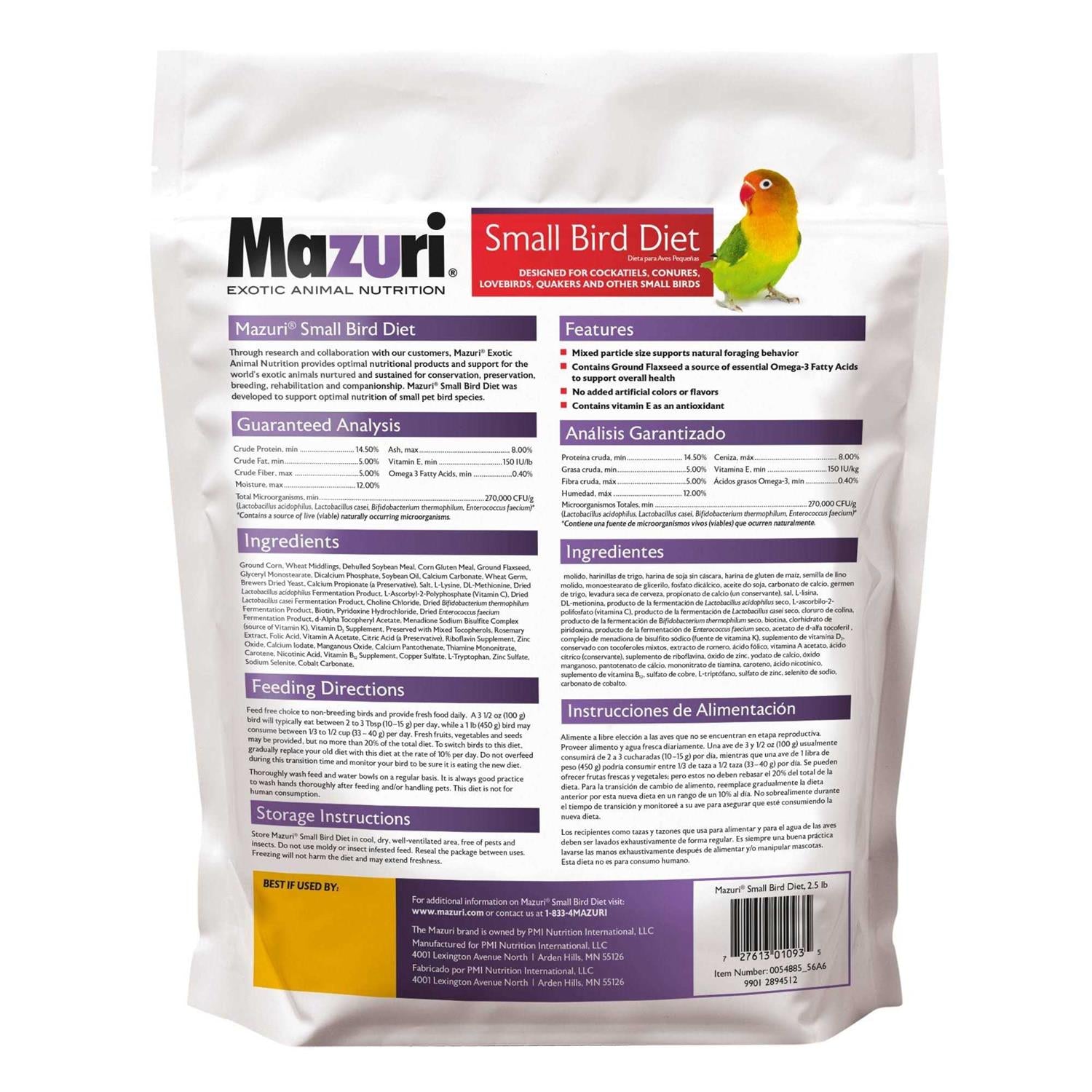 Mazuri Small Bird Food L394