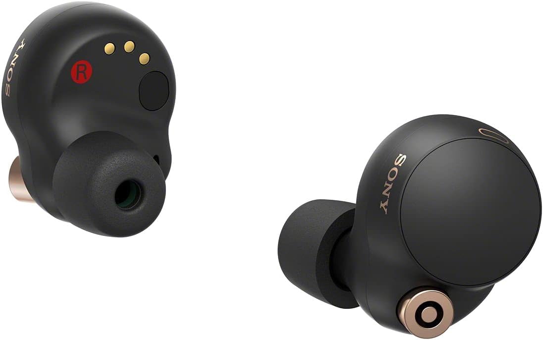 Sony WF-1000XM4 Truly Wireless Noise Cancelling Headphone with Mic, Bluetooth, Black/Copper O522