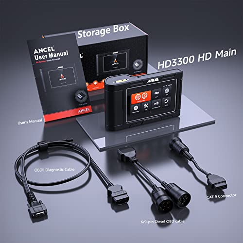 ANCEL HD3300 HD Full System Heavy Duty Truck Scanner with DPF Regeneration K582444