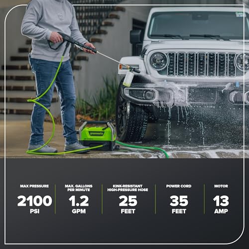 Greenworks 2000 PSI Pressure Washer GPW2003 V570247