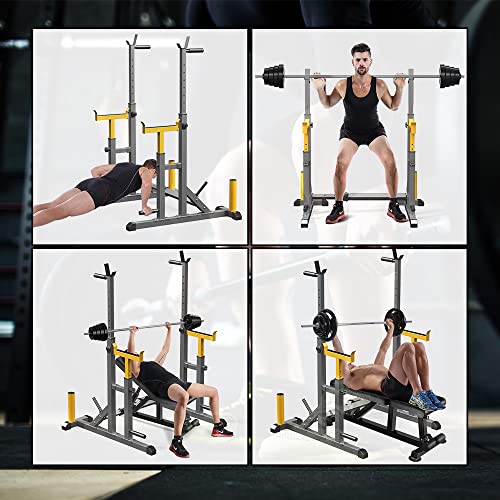 K KiNGKANG Adjustable Squat Rack for Weight Lifting and Home Gym C362