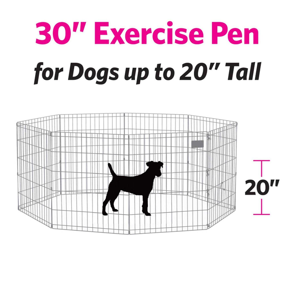 Midwest Black Exercise Pen with Door for Pets A82091