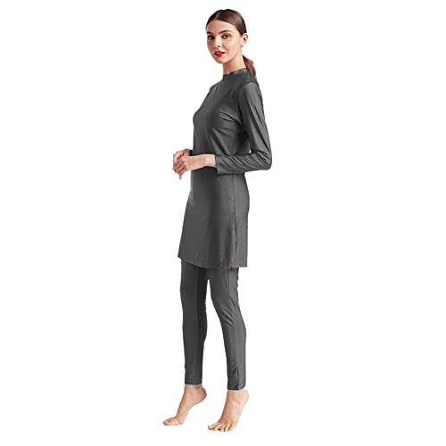 OBEEII Women's Muslim Swimwear Full Coverage Long Sleeve Burkini Q285820