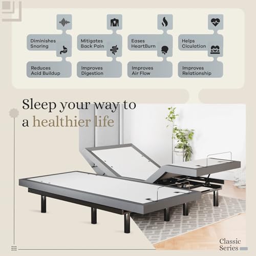 Sven & Son Classic Adjustable Bed Base Split King with Hybrid Spring Mattress I50028