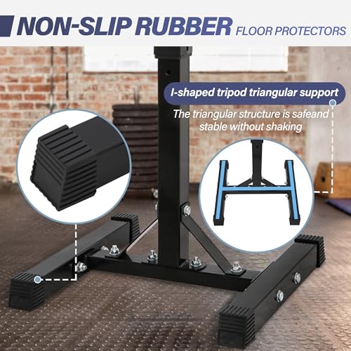 F2C Adjustable Squat Rack Pair 41"-66" Steel Barbell Stand G149555
