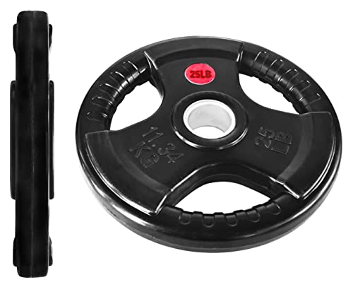 Olympic Cast Iron Weight Plates for Strength Training, Multiple Sizes S1890