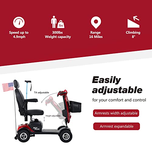 Outdoor Compact Foldable Mobility Scooter for Seniors and Adults F2779