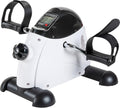 Under Desk Bike Pedal Exerciser - TABEKE Mini Exercise Bike for Arm/Leg Exercise, Portable Pedal Exerciser for Seniors with LCD Display