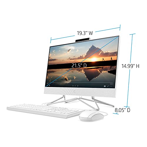 HP 21.5" FHD All-in-One Desktop, Celeron J4025, 8GB RAM, 256GB SSD, Win 11 Pro Q9715