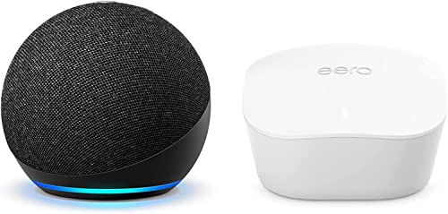 Amazon Echo (newest model) Alexa speaker with premium sound, Charcoal K5672