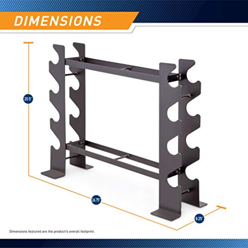 Marcy Weight Storage Organizer Rack for Dumbbells, Kettlebells & Plates W39798