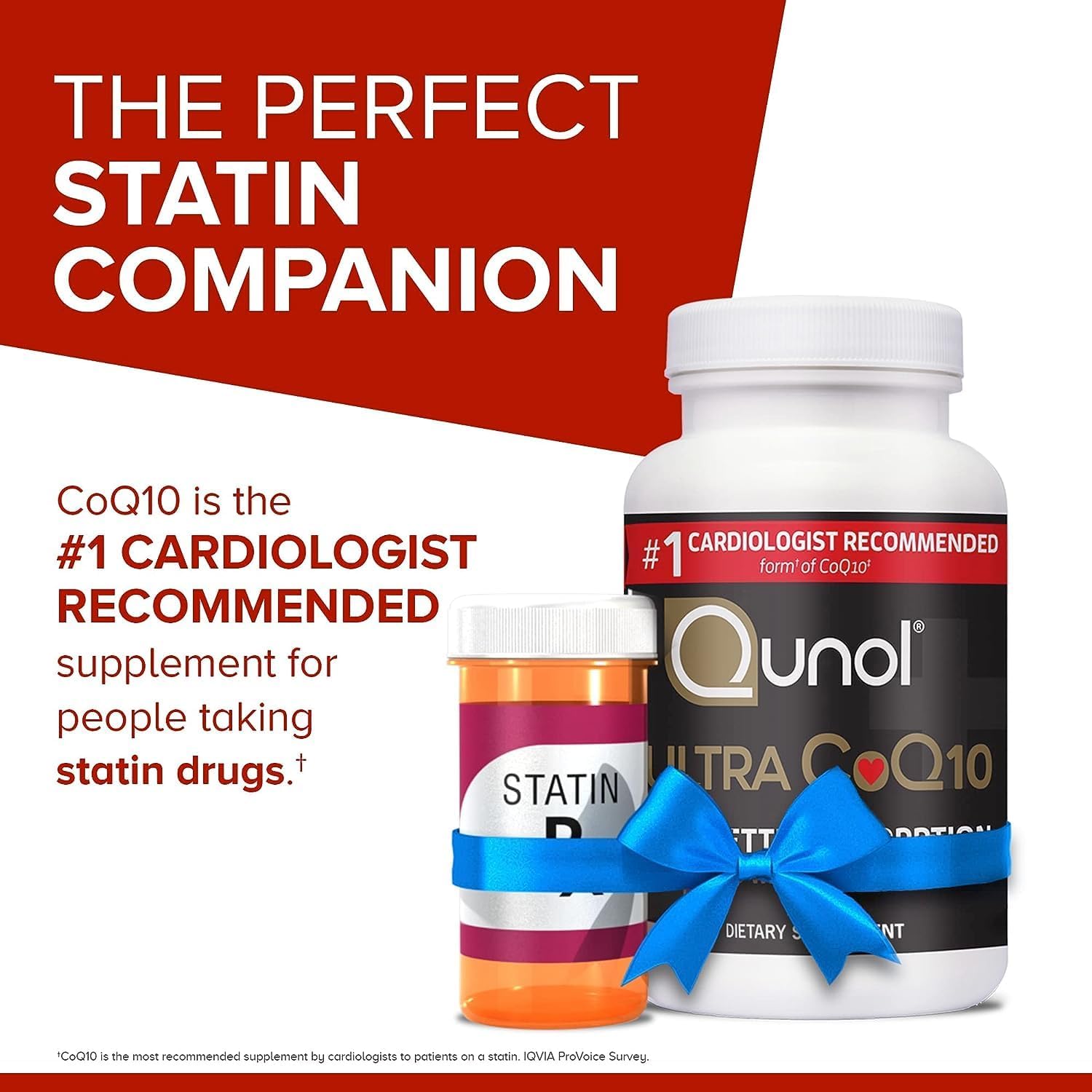 Qunol CoQ10 100mg Softgels, Ultra Absorption Coenzyme Q10 Supplement, 120 Count K19460
