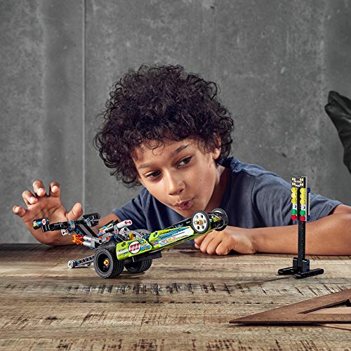 LEGO Technic Dragster 42103 Pull-Back Racing Toy Building Kit G201