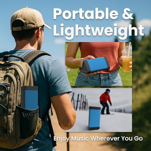 OontZ Angle 3 Portable Bluetooth 5.4 Speaker, IPX5 Water-Resistant, Black V1239