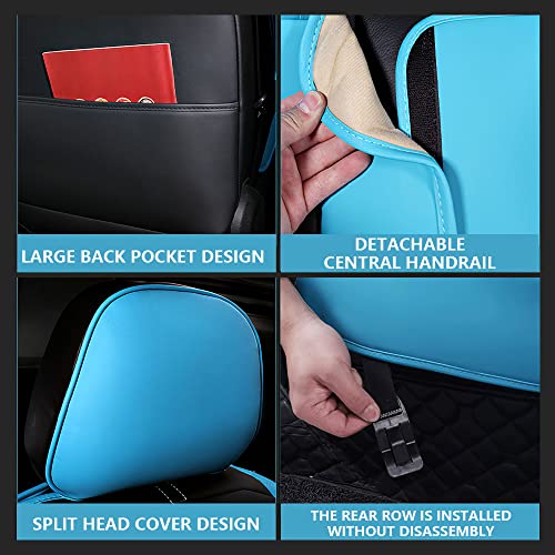 Car Seat Cover for Toyota Camry 2000-2023, Waterproof Leather, 5 Seats D24108